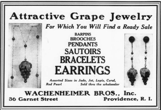 Grape Jewelry, 1923