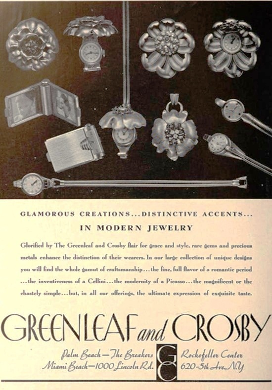 Glamorous Creations, Palm Beach Life January 1940 ad