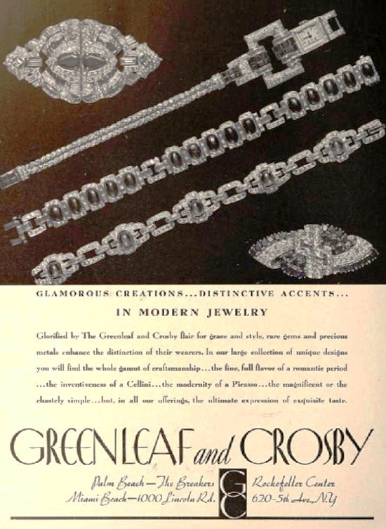 Modern Jewelry, Palm Beach Life January 1940 ad