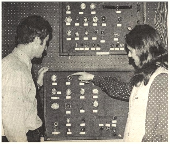 Jack Donaldson of Jewelart, located on 722 Columbia Lane in Provo, Utah, Daily universe December 1971