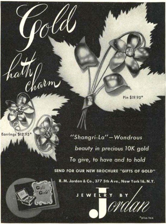 Jordan, Vogue October 1945 ad