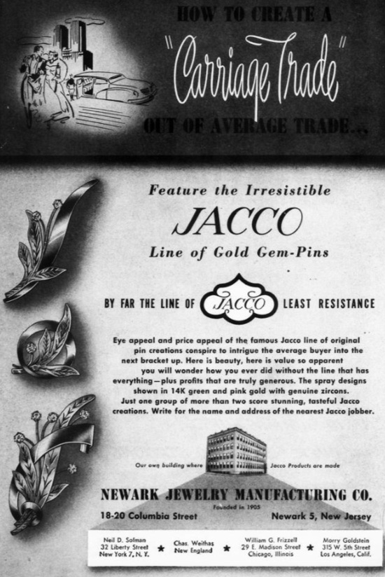 Newark Jewelry Manufacturing Company History