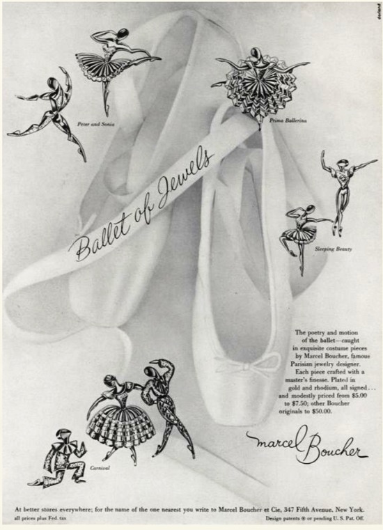 Ballet of Jewels, Vogue December 1949 ad