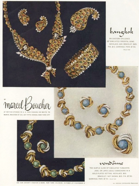 Marcel Boucher Bangkok, Vogue 1956 ad
