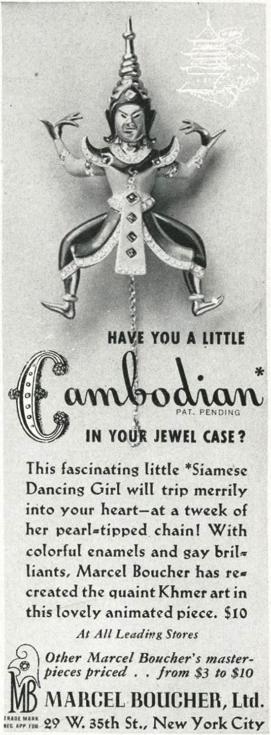 Marcel Boucher Cambodian, March 1940 ad