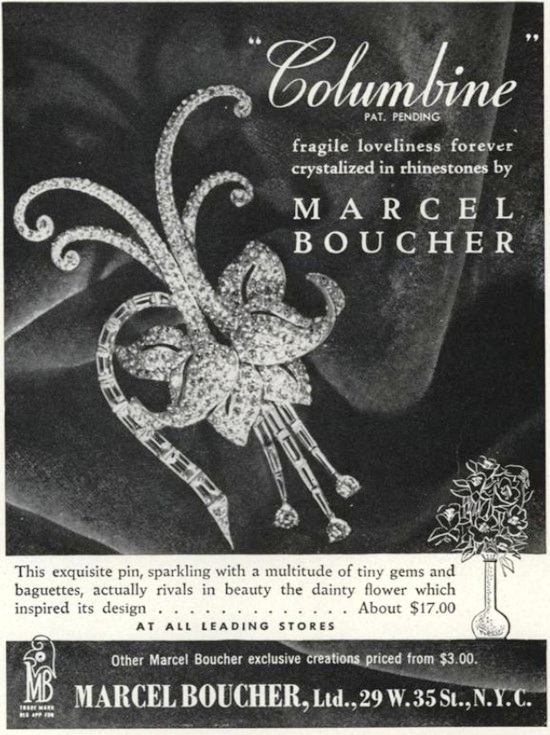 Marcel Boucher Columbine, Vogue September 1940 ad