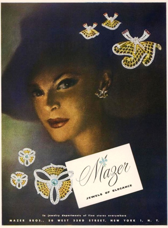 Mazer Vogue October 1946 ad
