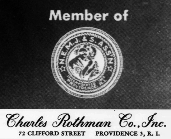 Member of the New England Manufacturing Jewelers' & Silversmiths' Association, Inc., Providence, Rhode Island