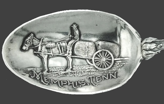 Memphis Tennessee sterling silver souvenir spoon