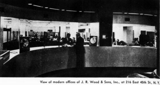Modern offices of JR Wood, September 1950