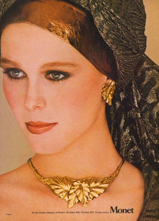 Monet Vogue September 1981 ad