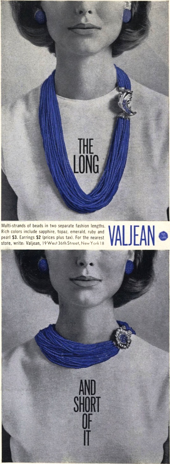 Multi-strands of beads, September 1963