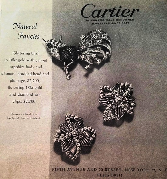 Natural Fancies, 18 K gold, sapphire, diamond 1959