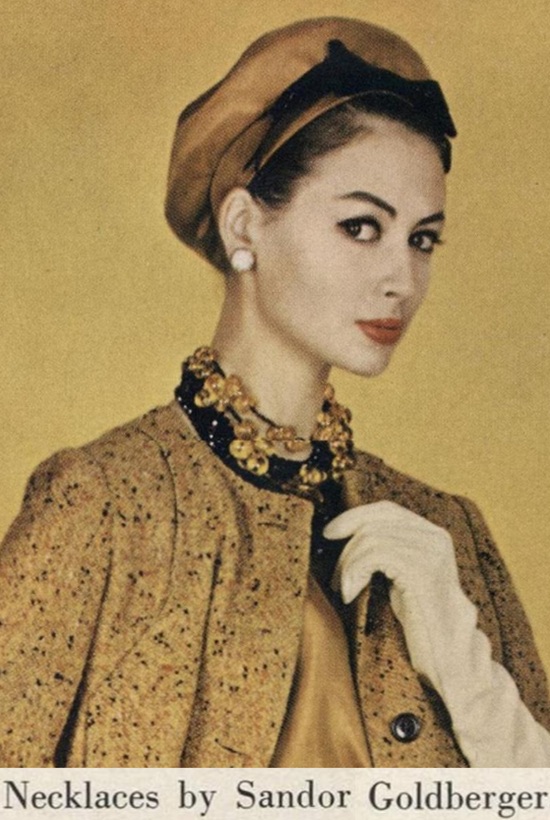 Necklaces by Sandor, Vogue February 1960