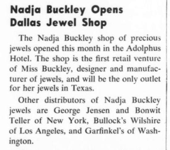 New Shop, Dallas, 1953
