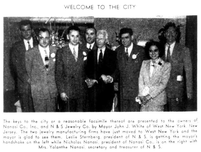 Nicholas Nanasi (far right) and Yolanthe Nanasi, September 1946