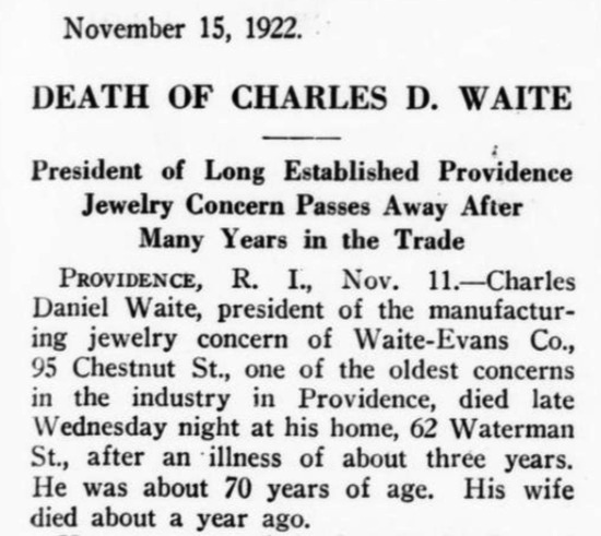 Obituary for Charles D. Waite