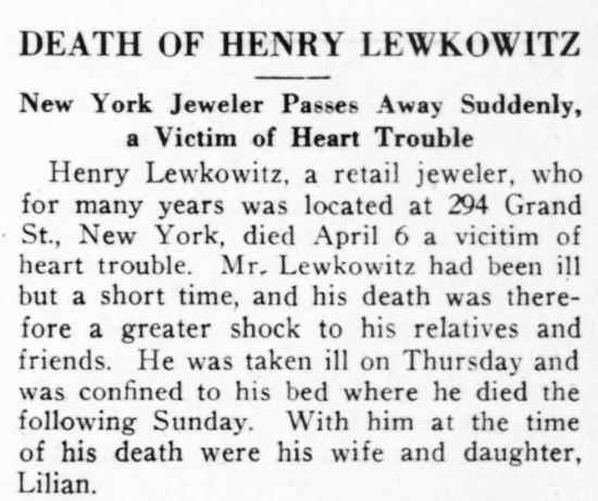 Obituary for Henry Lewkowitz