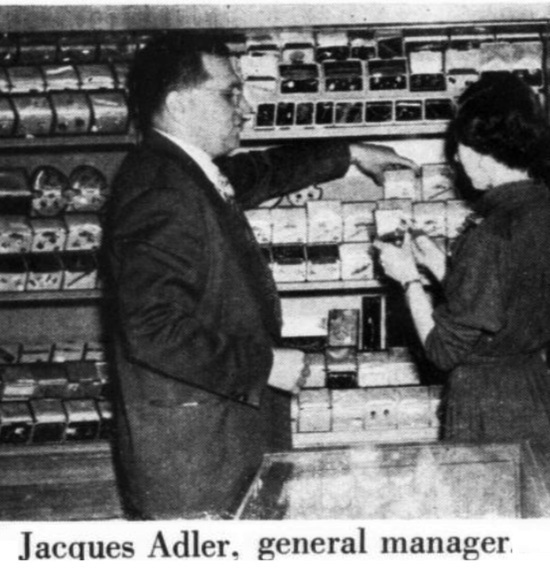 October, 1951, Jacques Adler