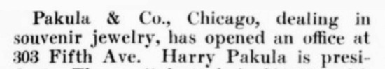 Opening an office at 303 Fifth Avenue. August 1939 note