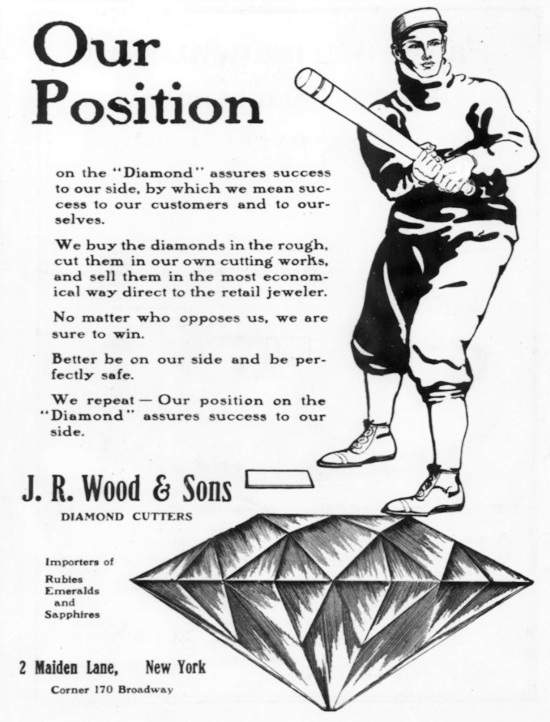 Our Position on the 'Diamond' assures success to our side, August 1909 ad