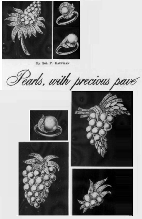 Pearls with precious pave, 1944