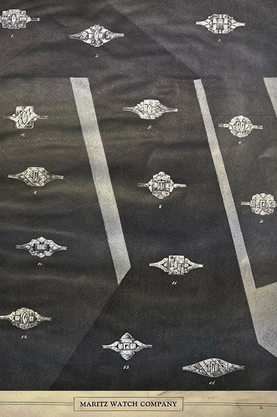 Platinum diamond rings, 1931
