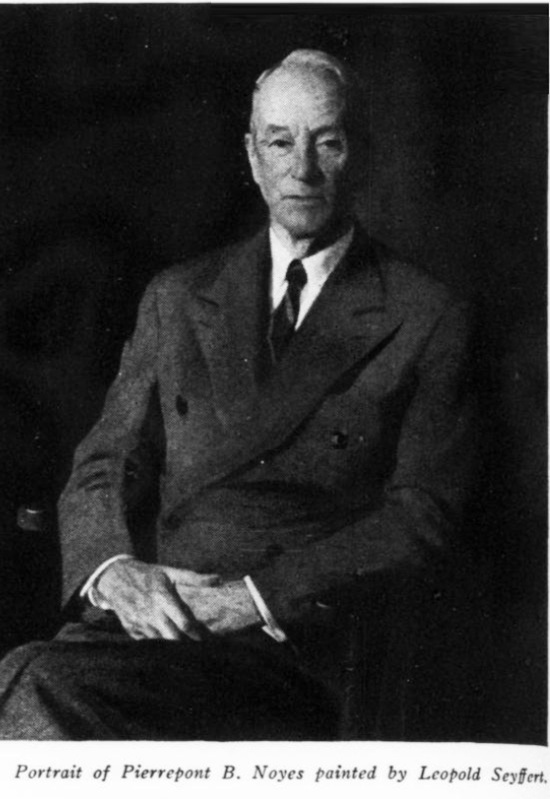 Portrait of Pierrepont Burt Noyes (1870 – 1959) painted by Leopold Seyfert