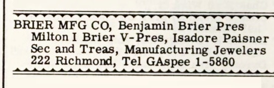 Providence Business Directory, 1962