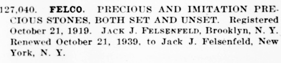 Renewed in 1939 Felco