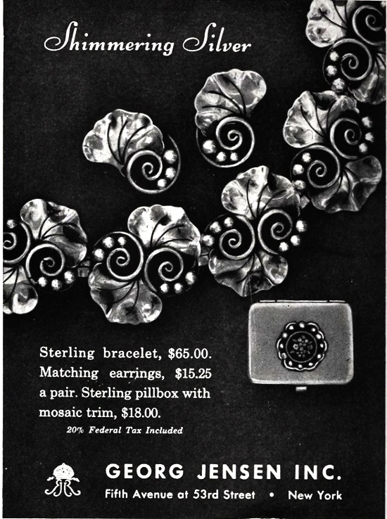 Shimmering Silver, March 1946 ad