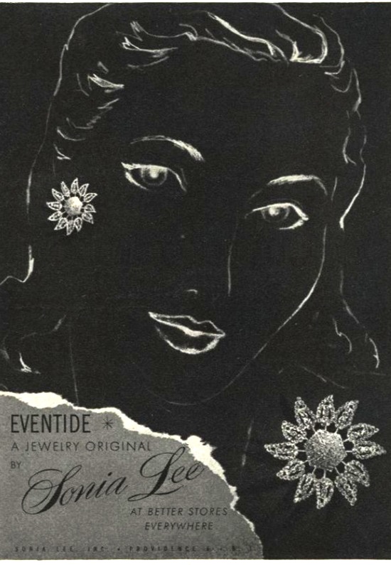 Sonia Lee Vogue February 1947 ad