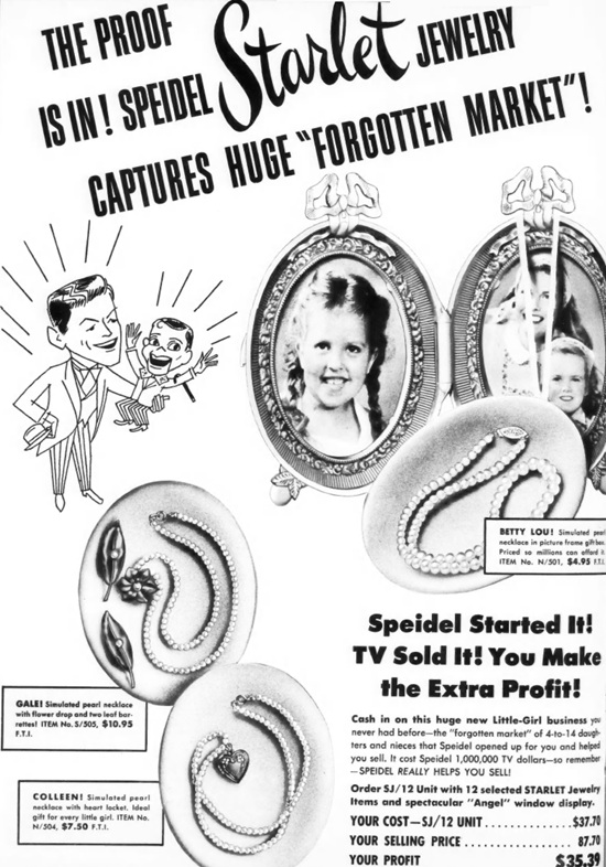 Starlet trademark by Speidel, 1940s ad