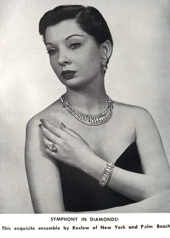 Symphony in diamonds, February 1951 ad
