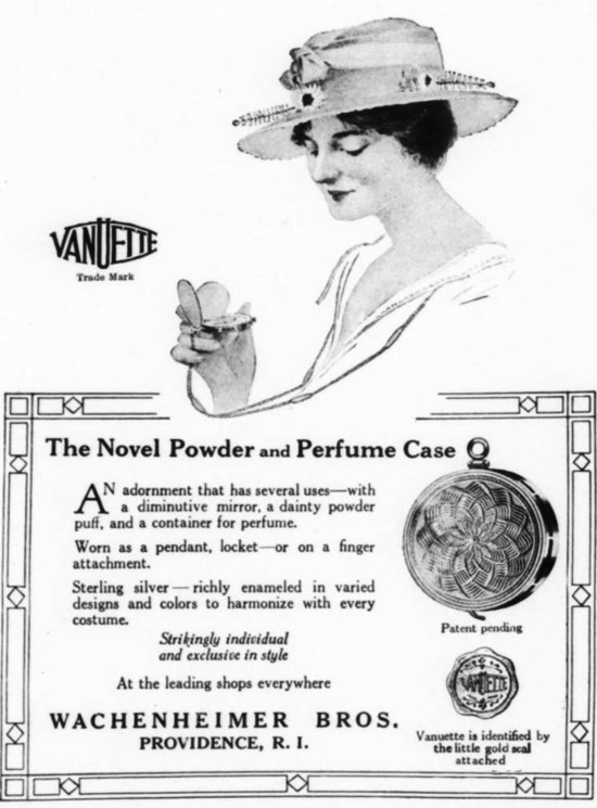 The Novel Powder and Perfume Case, Vogue August 1917