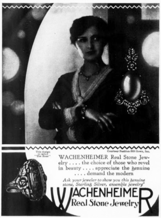 The Rose jewelry line, Vogue October 1929