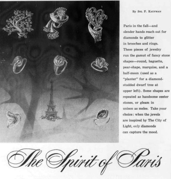 The Spirit of Paris, October 1960 ad