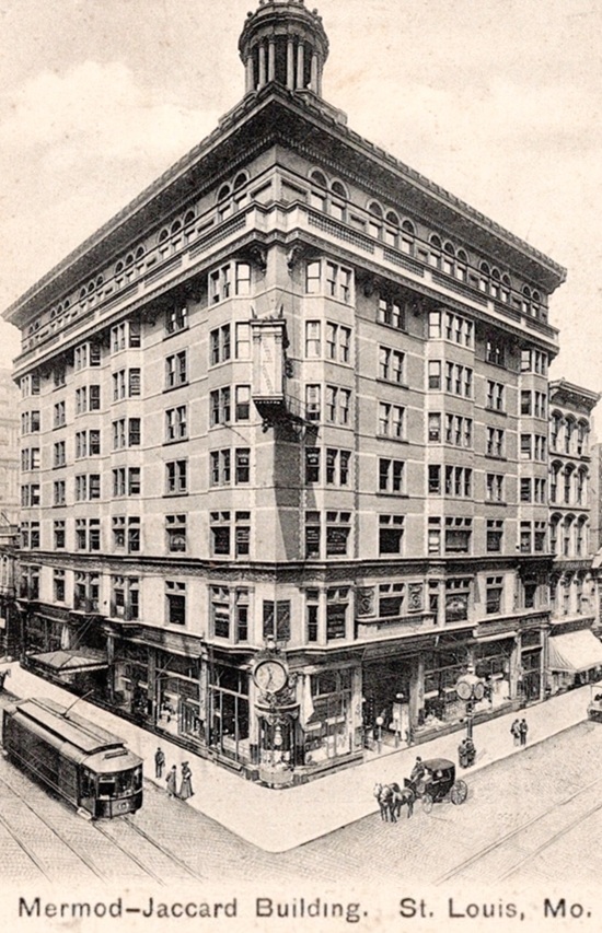 The building of Mermod Jaccard King, 1909