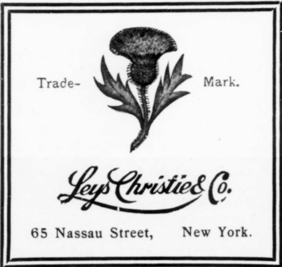 Thistle trademark, July 1901