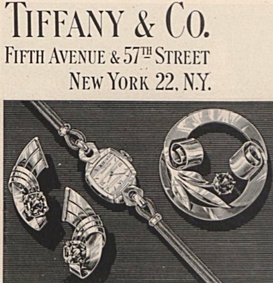 Tiffany Vogue December 1945 ad 1