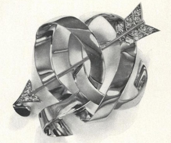 Valentine's Day brooch, December 1939 ad