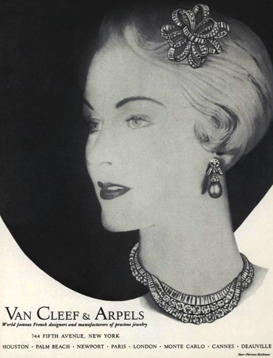 Van Cleef & Arpels, Manufacturers of precious jewelry, Vogue October 1950