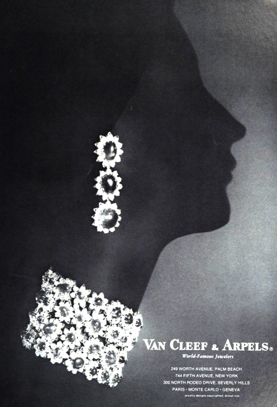 Van Cleef & Arpels Palm Beach Life December 1970 ad
