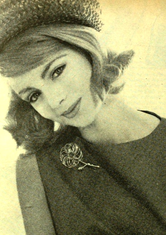 Wire flower pin, Mademoiselle January 1962